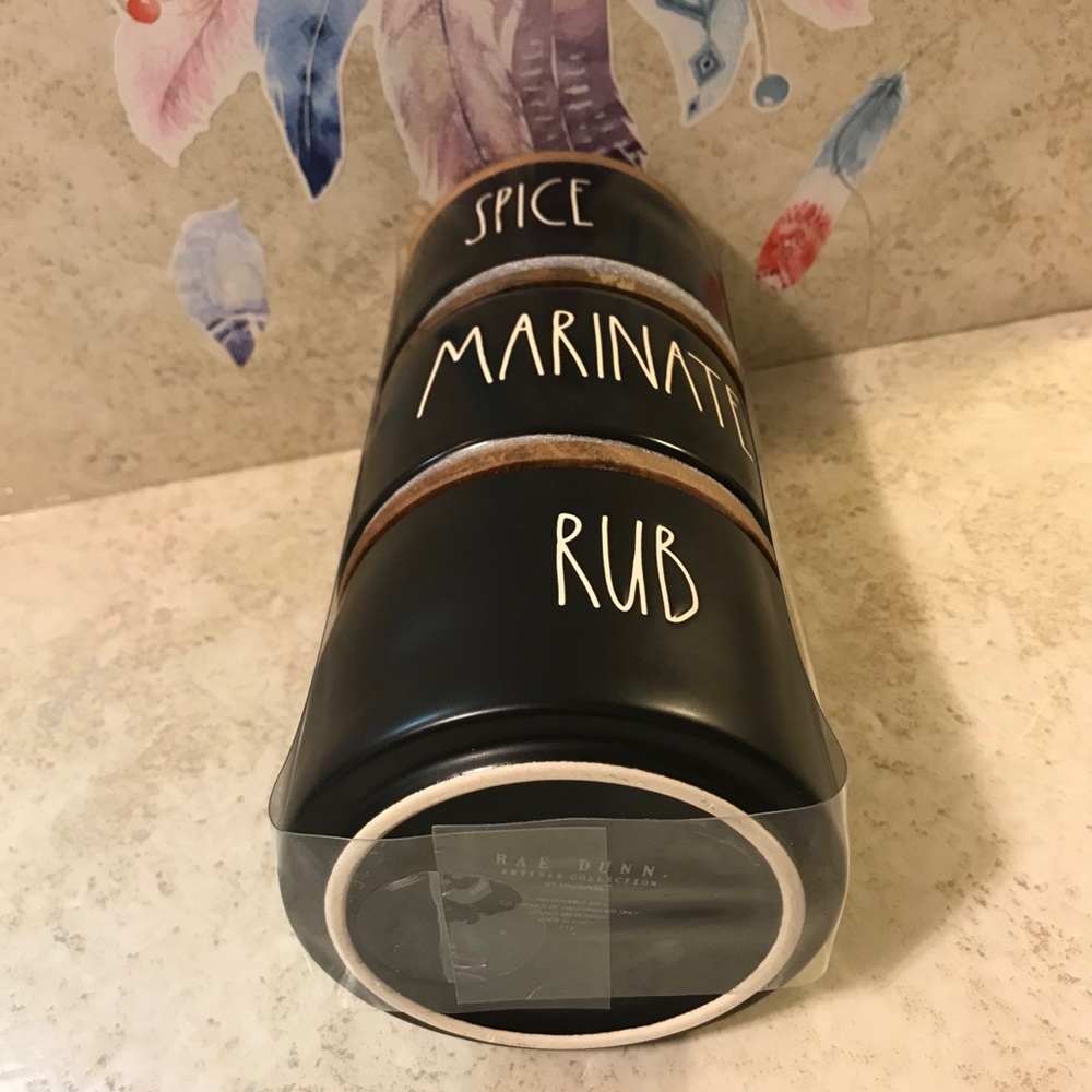 Rae Dunn Black Stacking Seasoning Jars - Picture 7 of 7